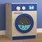 Flash Furniture Bright Beginnings Commercial Grade Wooden Kid's Washing Machine with Integrated Storage and Turning Knobs MK-ME03546-GG - alternate 5